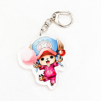 One Piece - Tony Tony Chopper with Cotton Candy Keychain