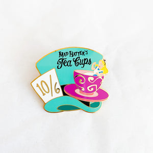 DLP - Mad Hatter's Tea Cups Attraction Pin