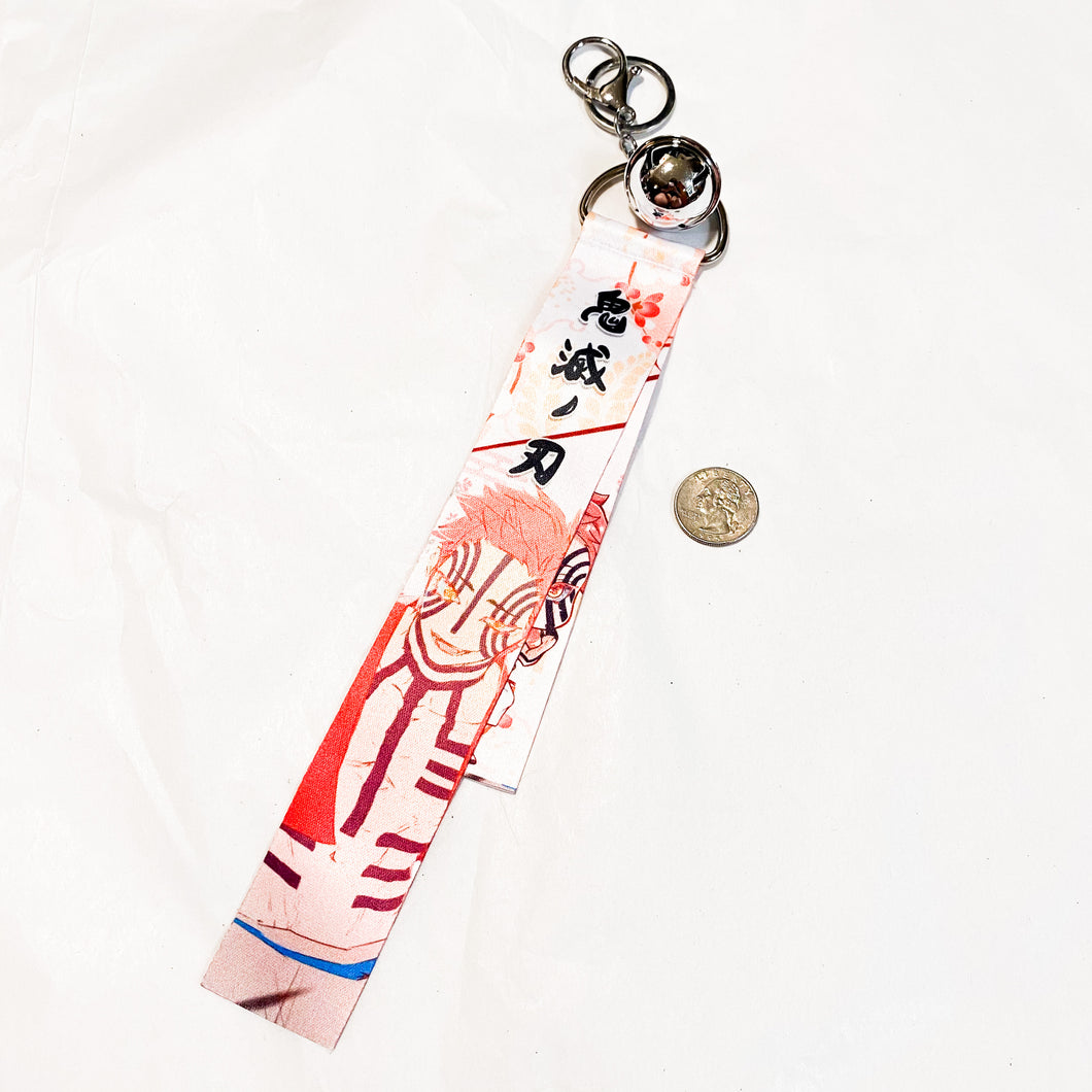 Demon Slayer - Upper Rank 3 Akaza Ribbon Keychain – MadHouse 