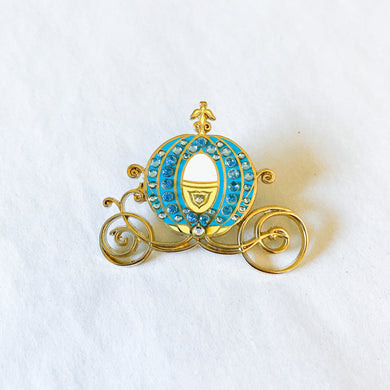 Cinderella Carriage With Gems Pin
