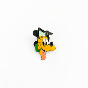 Pluto Head With Tongue Hanging Out Pin