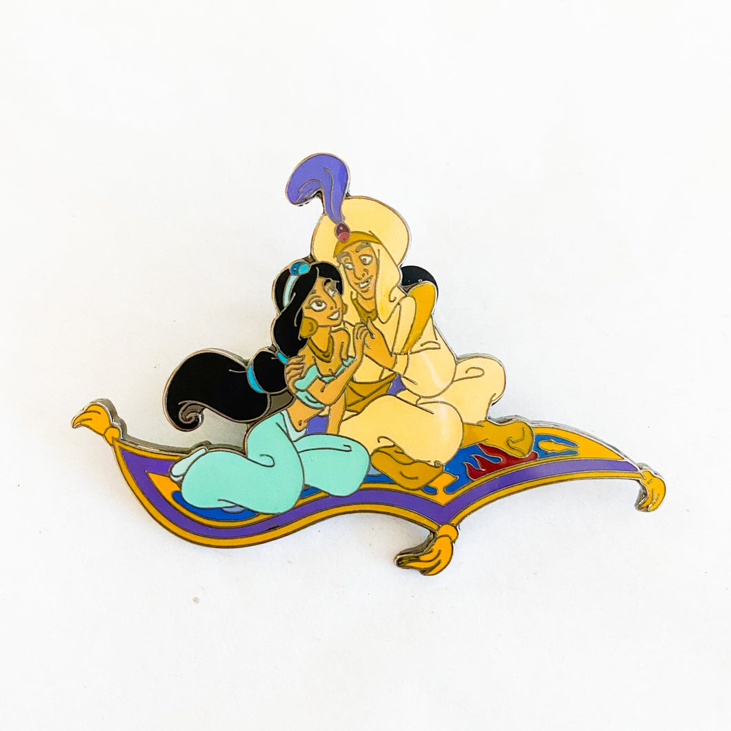 Aladdin & Jasmine On Magic Carpet Pin