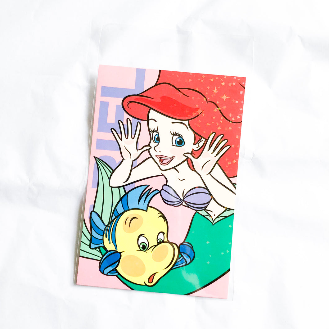 Ariel & Flounder Postcard