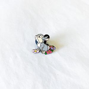 Thumper On Flowers Pin