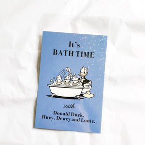 Donald Duck Bath Time Postcard