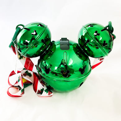 Green Mickey Mouse Christmas Bell Sipper