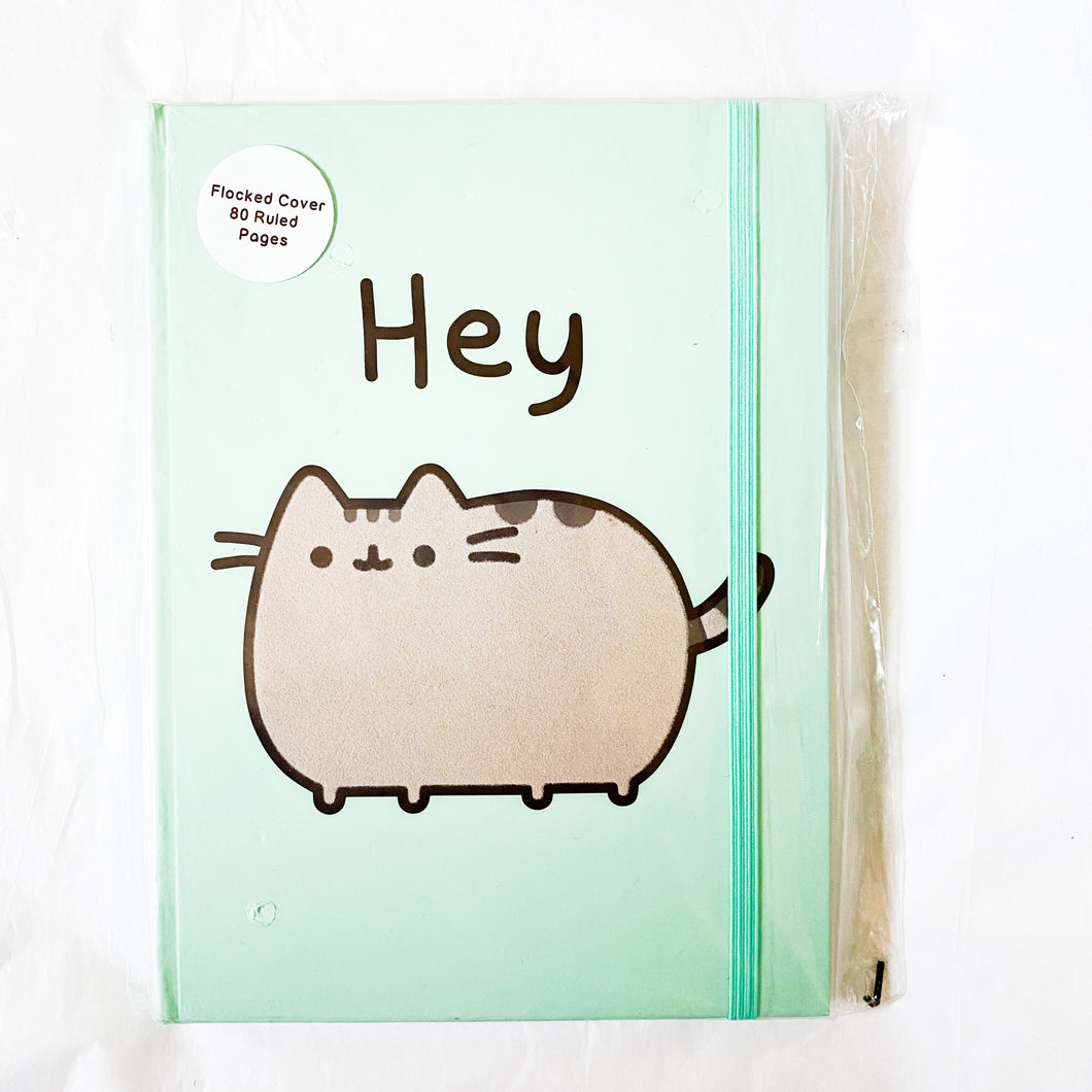 Pusheen The Cat “Hey” Green Journal