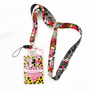 Minnie Mouse and Daisy Duck Lanyard and Badge Holder