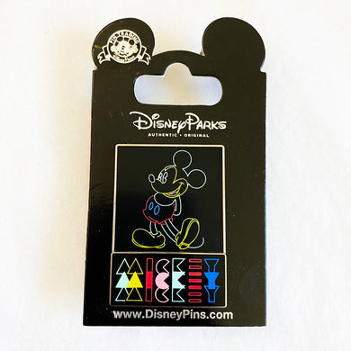 Neon Colors Poster Mickey Mouse Pin