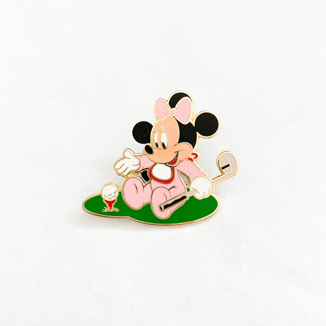 Baby Minnie Mouse Golfing Pin