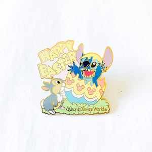 Walt Disney World - Happy Easter - Stitch & Thumper Pin