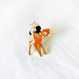 Bambi With Butterfly Pin