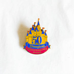 Disneyland 50th - Happiest Homecoming on Earth Castle Pin