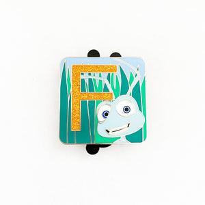 Alphabet Mystery Collection - "F" - Flik Glitter Chaser Pin