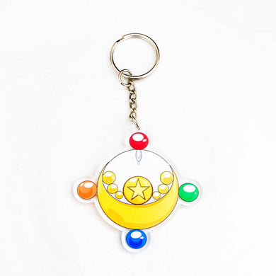 Sailor Moon - Transformation Brooch Crystal Keychain