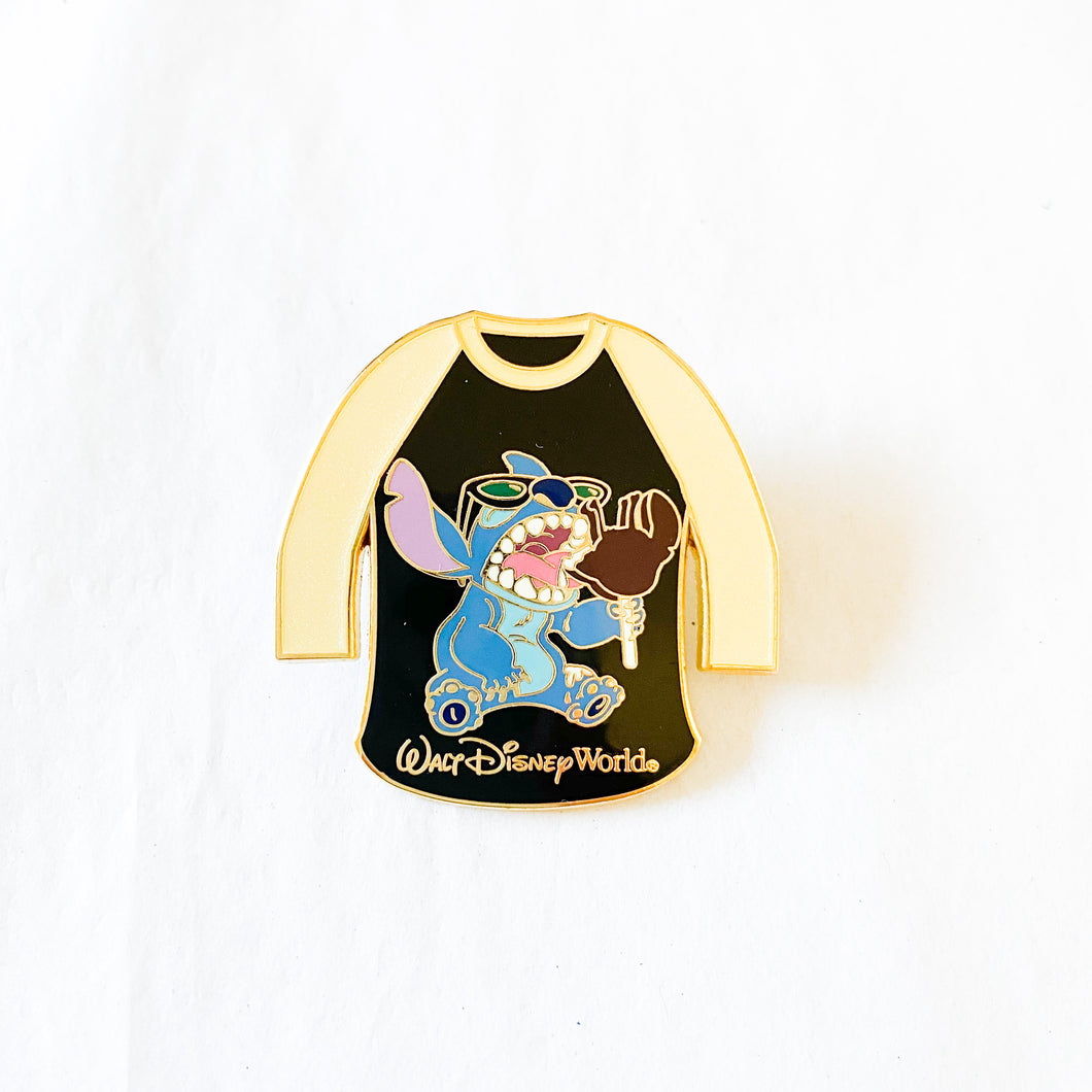 Gold Card Collection - T-Shirts - Stitch Eating Ice Cream Pin
