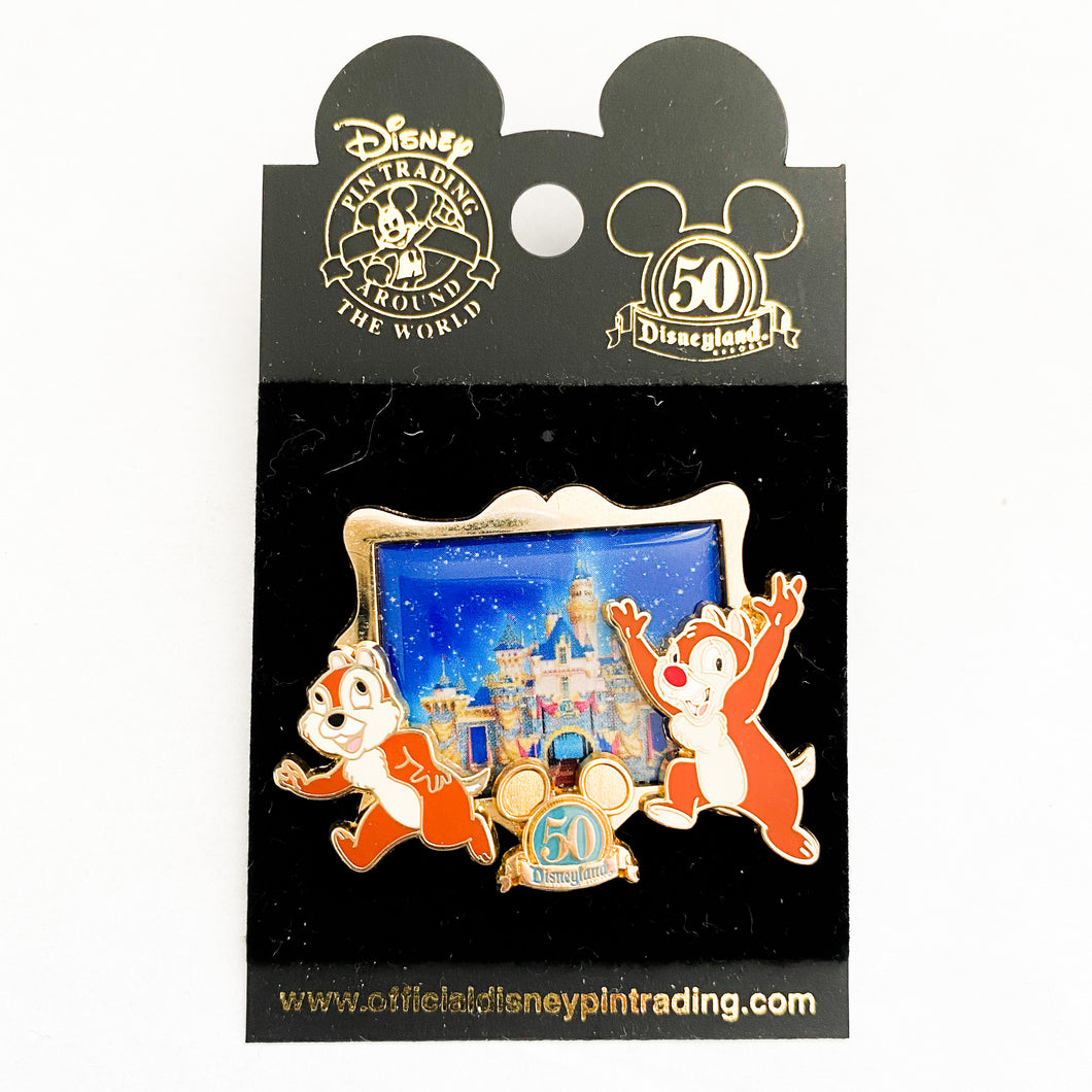 50th Anniversary - Chip & Dale Castle Pin