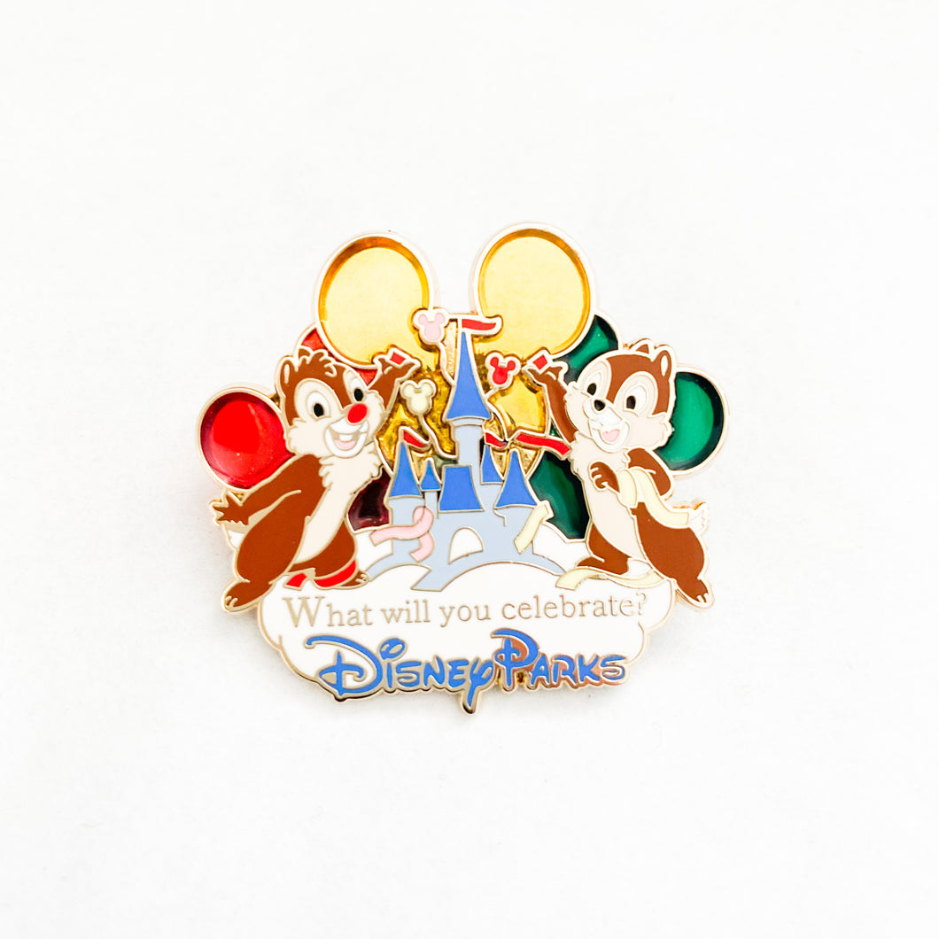 What Will You Celebrate? - Chip & Dale Stained Glass Pin