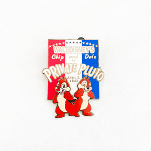 Walt Disney's Chip and Dale in Private Pluto April 2, 1943 Pin