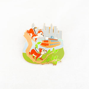 NYC Transportation - Chip & Dale Ferry Pin