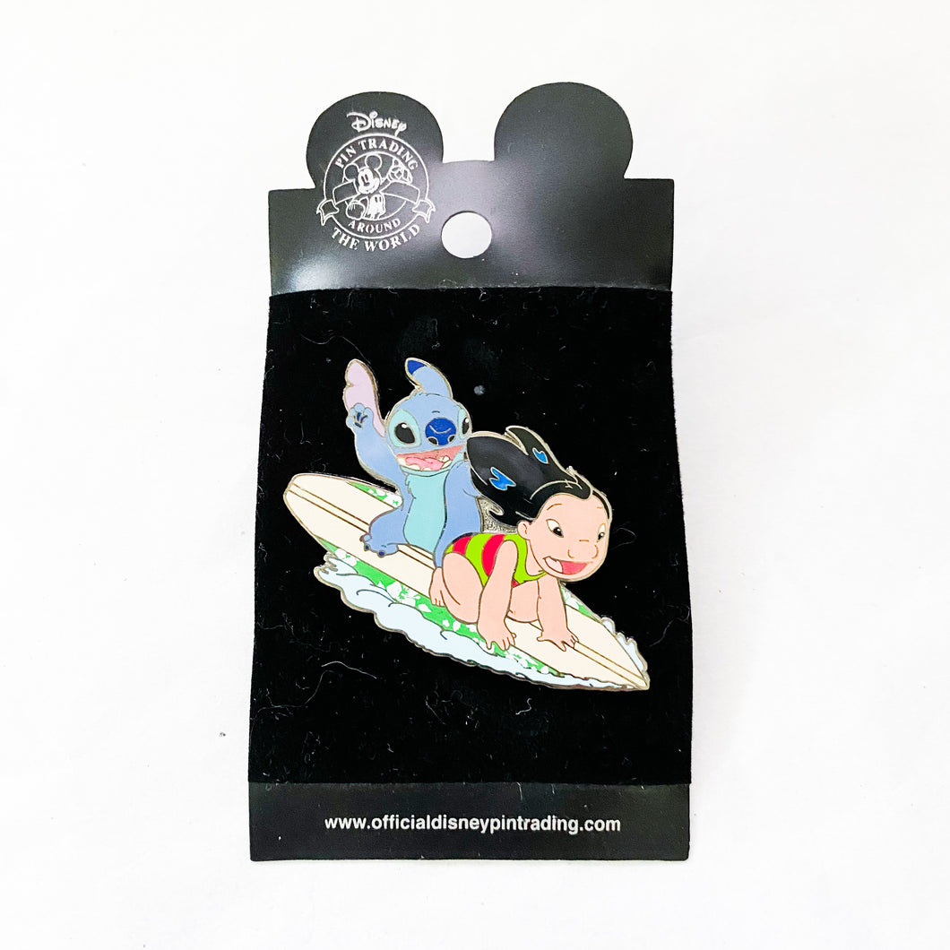 Lilo and Stitch Surfing Pin