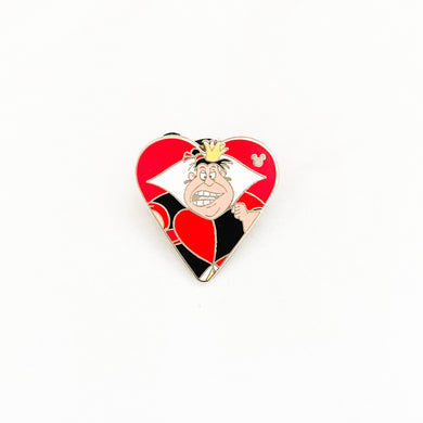Hidden Mickey - Card Suits - Queen Of Hearts Pin