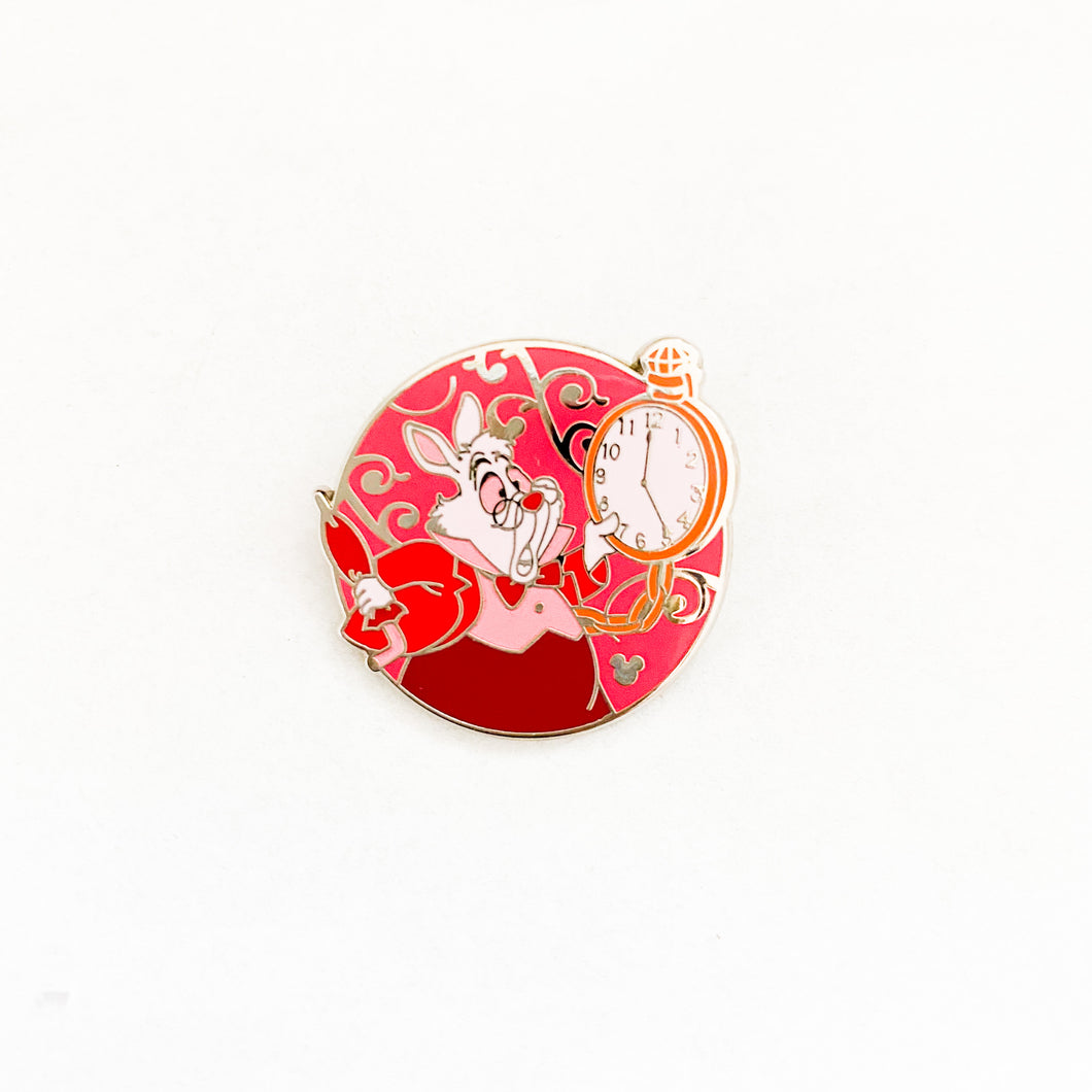 Hidden Mickey 2012 - Mad Tea Party - Red White Rabbit Pin