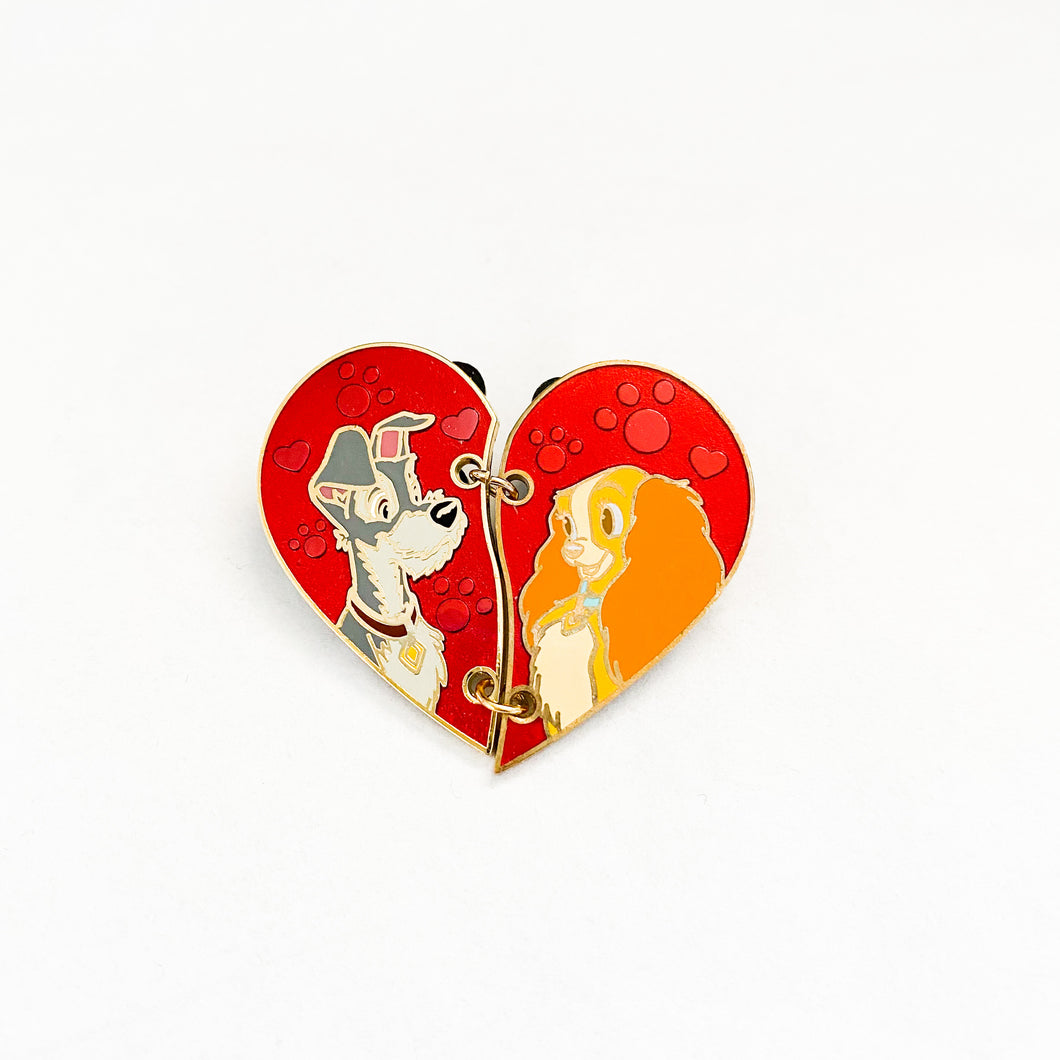 Lady and the Tramp Heart Pin