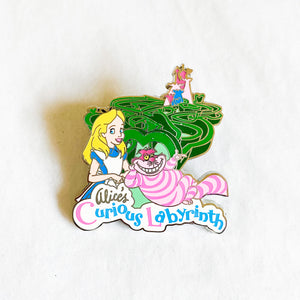 DLP - Alice's Curious Labyrinth - Alice & Cheshire Cat Pin