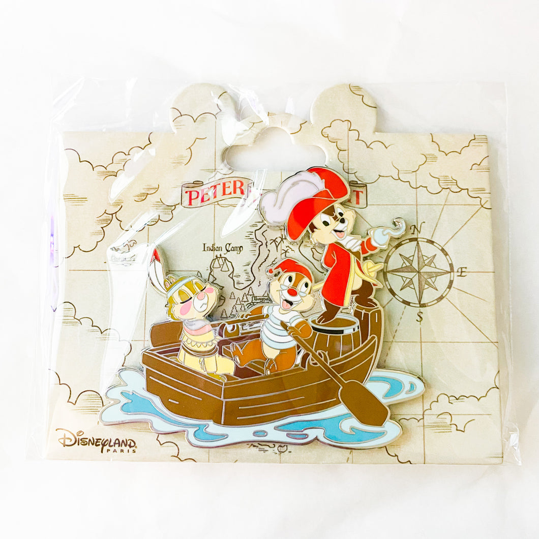 DLP - Peter Pan - Chip as Captain Hook, Dale as Mr. Smee, and Clarice as Tiger Lily Pin