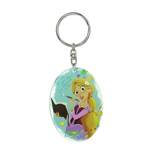 Disney Tangled Rapunzel Lucite Keychain