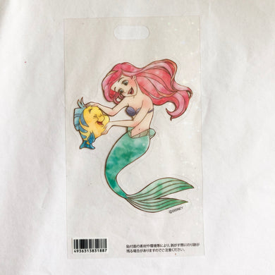 The Little Mermaid Ariel & Flounder Glittery Sticker
