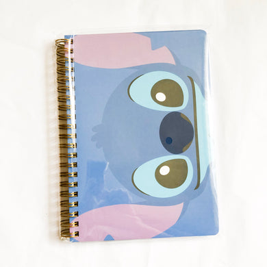 Stitch Lined Spiral Notebook