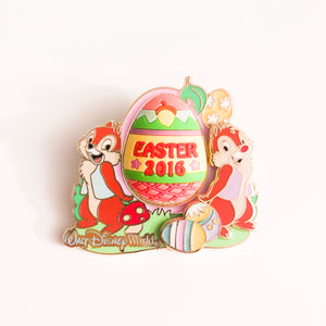 Chip & Dale Happy Easter 2016 Pin