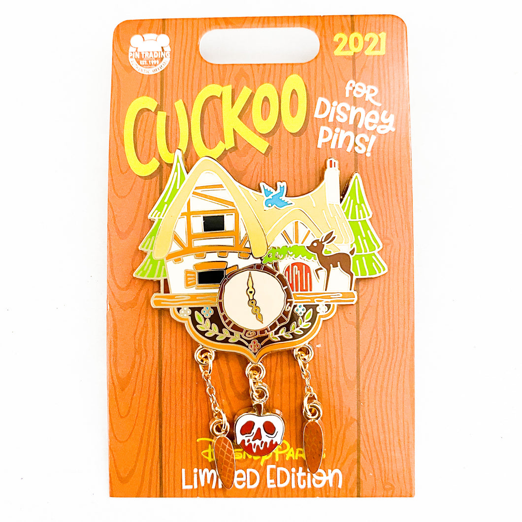 Cuckoo Clock - Snow White Cottage Pin