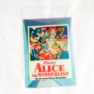 Alice In Wonderland Glittery Clear Folder