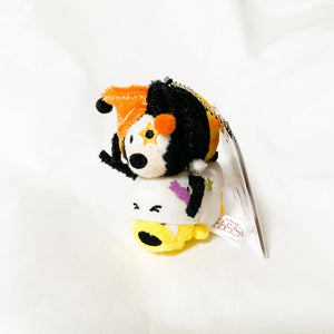 Disney Tsum Tsum - Micro Halloween Goofy and Pluto Plush Keychain