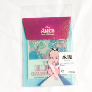Alice In Wonderland Glittery Clear Folder