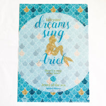 Let Your Dreams Sing Ariel Clear File Folder
