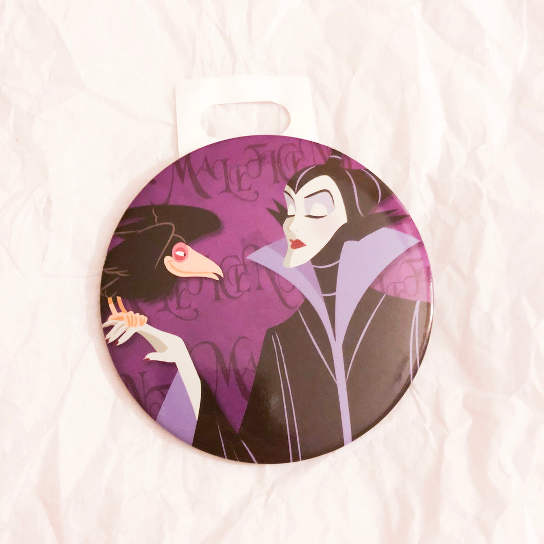Villains Maleficent and Diablo Button